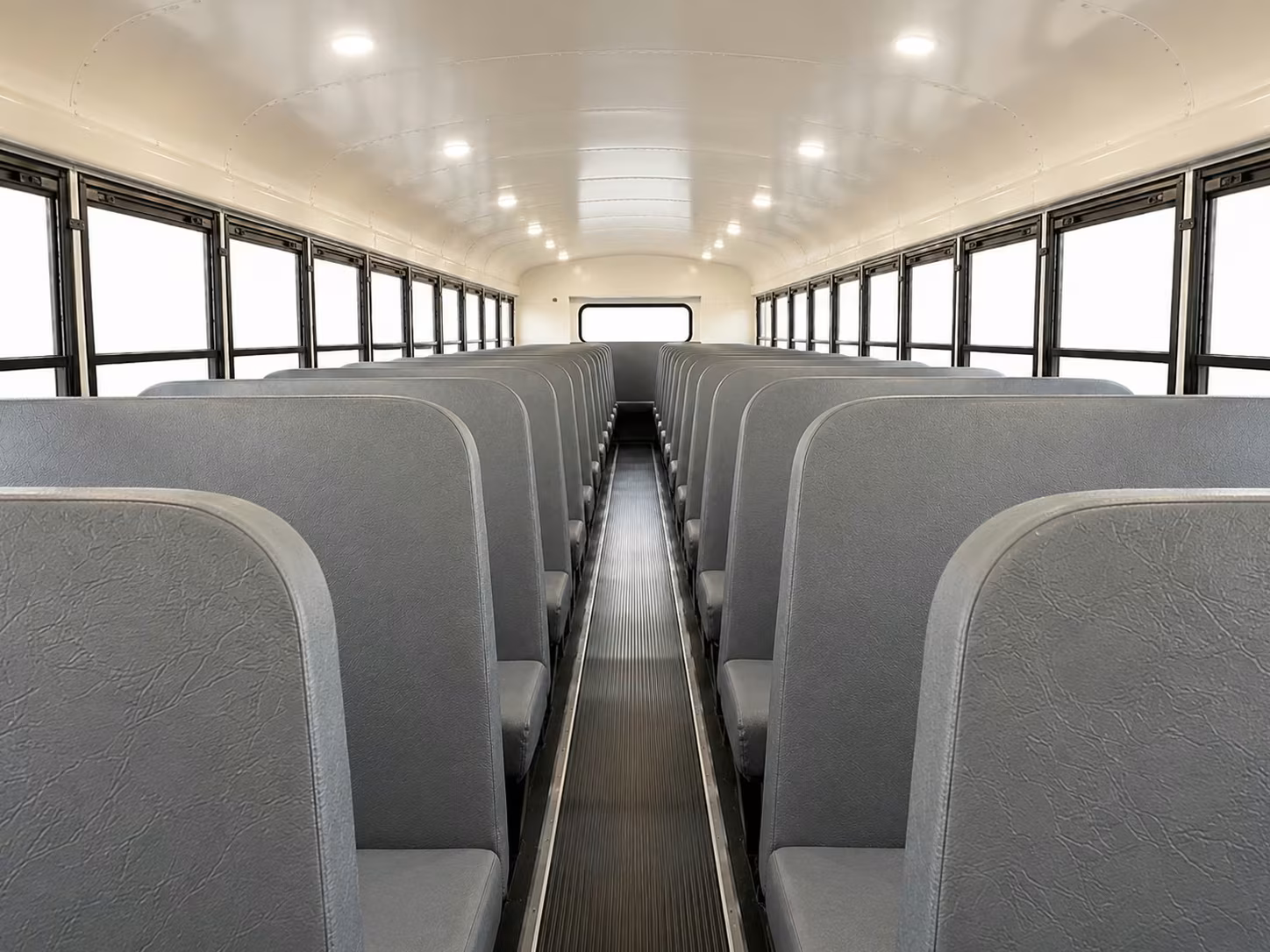 school bus inside