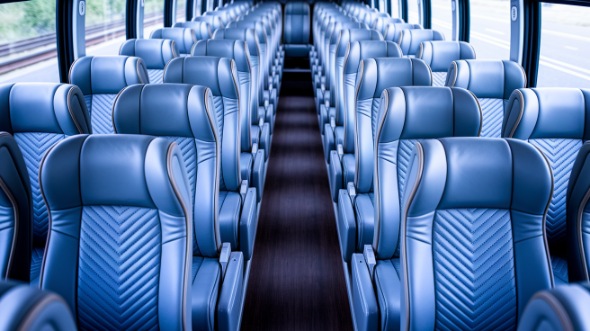 rochester 50 passenger charter bus interior