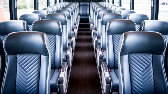 rochester 56 passenger charter bus interior