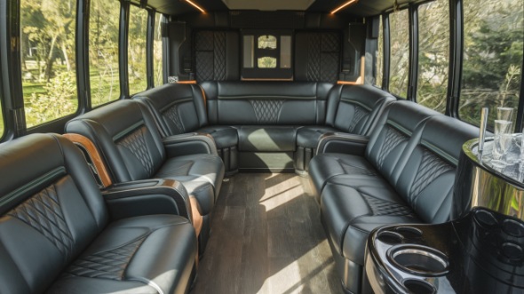 rochester party bus rental inside