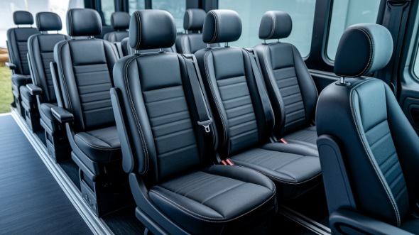 rochester sprinter van with driver inside
