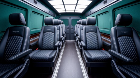 sprinter van with driver interior